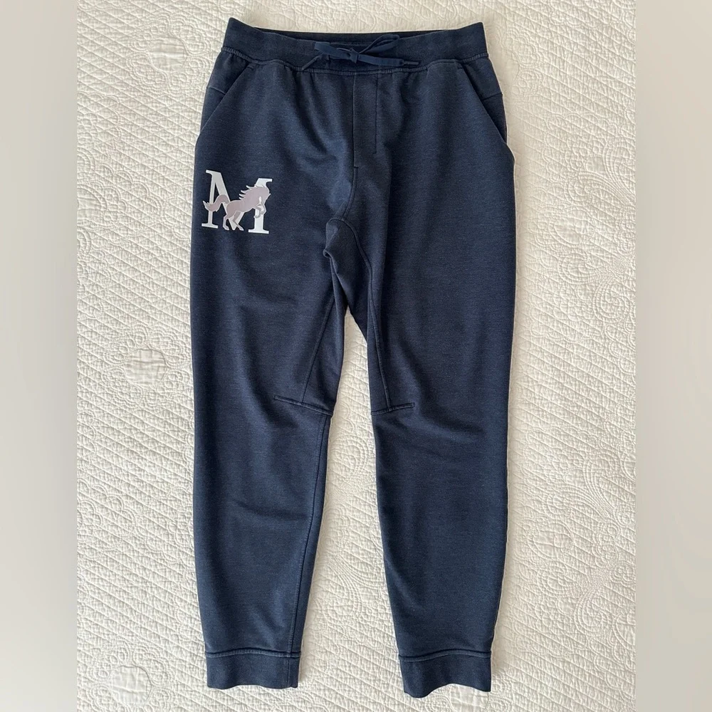 Lululemon City Sweat Jogger Pant Mustang Logo Men’s Large Heathered True Navy